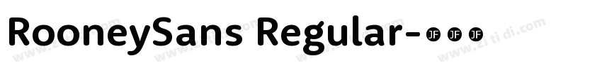RooneySans Regular字体转换